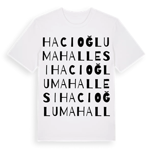 Hacıoğlu Mahallesi ordlek t-shirt – ekologisk bomull t-shirt från Pinshirt