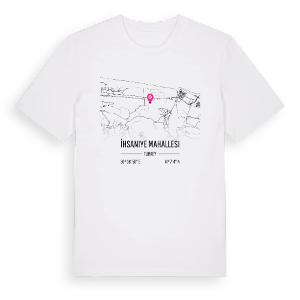 İhsaniye Mahallesi karta t-shirt – ekologisk bomull t-shirt från Pinshirt
