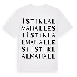 İstiklal Mahallesi ordlek t-shirt – ekologisk bomull t-shirt från Pinshirt
