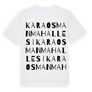 Karaosman Mahallesi ordlek t-shirt – ekologisk bomull t-shirt från Pinshirt