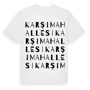 Karşı Mahallesi ordlek t-shirt – ekologisk bomull t-shirt från Pinshirt