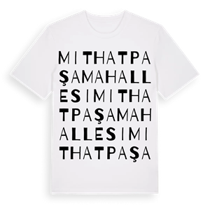Mithatpaşa Mahallesi ordlek t-shirt – ekologisk bomull t-shirt från Pinshirt
