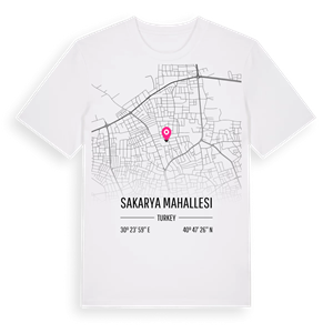 Sakarya Mahallesi karta t-shirt – ekologisk bomull t-shirt från Pinshirt