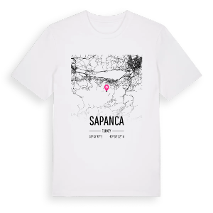 Sapanca karta t-shirt – ekologisk bomull t-shirt från Pinshirt