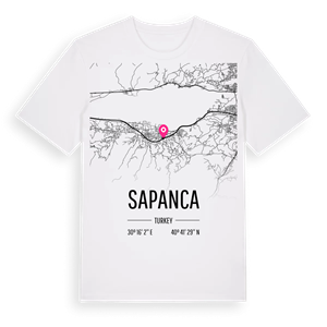 Sapanca karta t-shirt – ekologisk bomull t-shirt från Pinshirt
