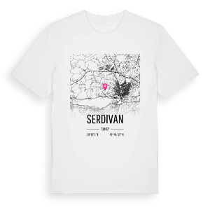 Serdivan karta t-shirt – ekologisk bomull t-shirt från Pinshirt