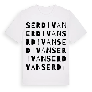 Serdivan ordlek t-shirt – ekologisk bomull t-shirt från Pinshirt
