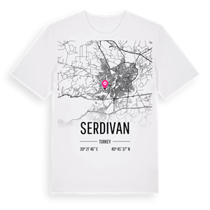 Serdivan karta t-shirt – ekologisk bomull t-shirt från Pinshirt