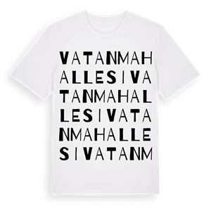 Vatan Mahallesi ordlek t-shirt – ekologisk bomull t-shirt från Pinshirt