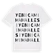 Yenicami Mahallesi ordlek t-shirt