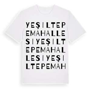 Yeşiltepe Mahallesi ordlek t-shirt – ekologisk bomull t-shirt från Pinshirt