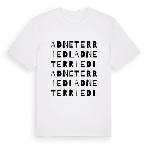 Adneter Riedl ordlek t-shirt – ekologisk bomull t-shirt från Pinshirt