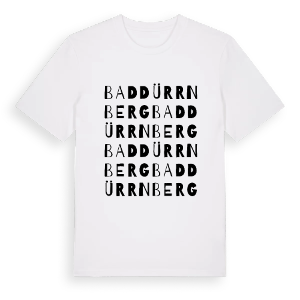 Bad Dürrnberg ordlek t-shirt – ekologisk bomull t-shirt från Pinshirt