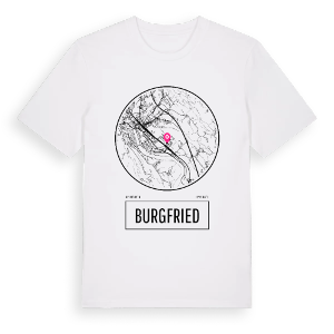 Burgfried t-shirt – ekologisk bomull t-shirt från Pinshirt