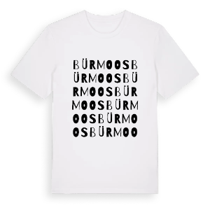 Bürmoos ordlek t-shirt – ekologisk bomull t-shirt från Pinshirt