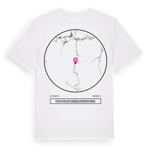 Fusch an der Großglocknerstraße t-shirt – ekologisk bomull t-shirt från Pinshirt