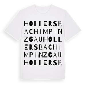 Hollersbach im Pinzgau ordlek t-shirt – ekologisk bomull t-shirt från Pinshirt