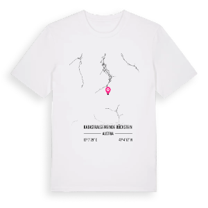 Katastralgemeinde Böckstein karta t-shirt – ekologisk bomull t-shirt från Pinshirt