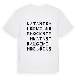 Katastralgemeinde Böckstein ordlek t-shirt – ekologisk bomull t-shirt från Pinshirt