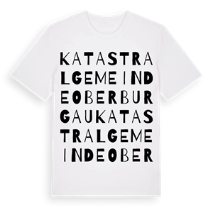Katastralgemeinde Oberburgau ordlek t-shirt – ekologisk bomull t-shirt från Pinshirt