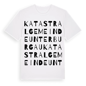 Katastralgemeinde Unterburgau ordlek t-shirt – ekologisk bomull t-shirt från Pinshirt
