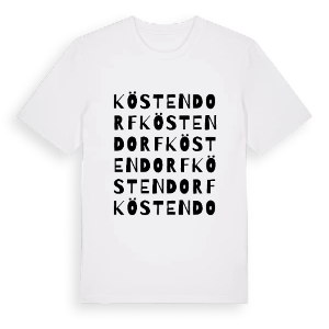 Köstendorf ordlek t-shirt – ekologisk bomull t-shirt från Pinshirt