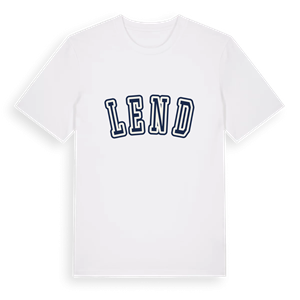 Lend college t-shirt – ekologisk bomull t-shirt från Pinshirt