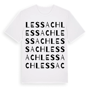 Lessach ordlek t-shirt – ekologisk bomull t-shirt från Pinshirt