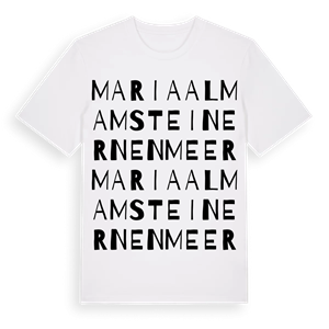Maria Alm am Steinernen Meer ordlek t-shirt – ekologisk bomull t-shirt från Pinshirt