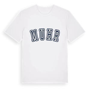 Muhr college t-shirt – ekologisk bomull t-shirt från Pinshirt