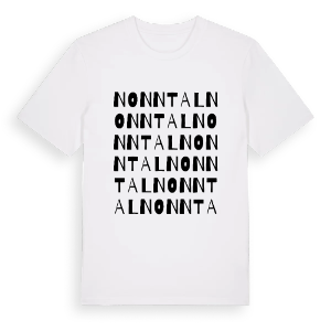 Nonntal ordlek t-shirt – ekologisk bomull t-shirt från Pinshirt