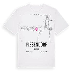 Piesendorf karta t-shirt – ekologisk bomull t-shirt från Pinshirt