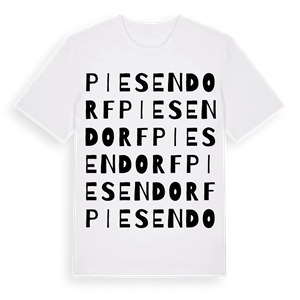 Piesendorf ordlek t-shirt – ekologisk bomull t-shirt från Pinshirt
