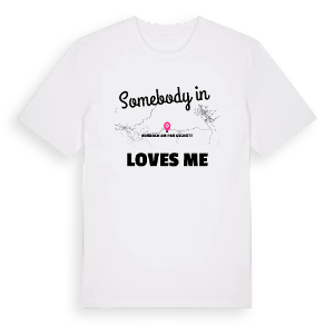 Någon i Rußbach am Paß Gschütt älskar mig t-shirt – ekologisk bomull t-shirt från PinShirt