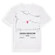 Saalbach-Hinterglemm karta t-shirt