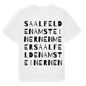 Saalfelden am Steinernen Meer ordlek t-shirt – ekologisk bomull t-shirt från Pinshirt