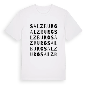 Salzburg ordlek t-shirt – ekologisk bomull t-shirt från Pinshirt