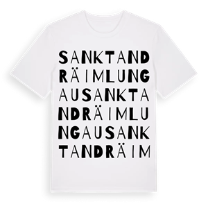 Sankt Andrä im Lungau ordlek t-shirt – ekologisk bomull t-shirt från Pinshirt