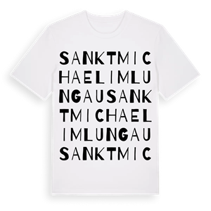 Sankt Michael im Lungau ordlek t-shirt – ekologisk bomull t-shirt från Pinshirt