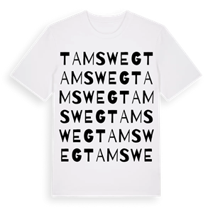 Tamsweg ordlek t-shirt – ekologisk bomull t-shirt från Pinshirt