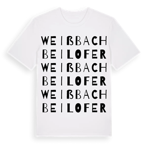 Weißbach bei Lofer ordlek t-shirt – ekologisk bomull t-shirt från Pinshirt