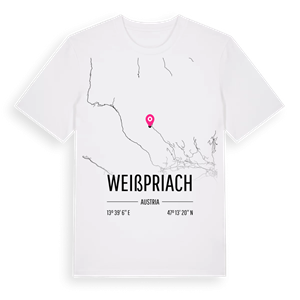Weißpriach karta t-shirt – ekologisk bomull t-shirt från Pinshirt