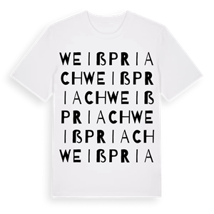 Weißpriach ordlek t-shirt – ekologisk bomull t-shirt från Pinshirt