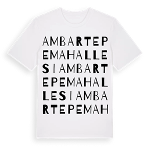 Ambartepe Mahallesi ordlek t-shirt – ekologisk bomull t-shirt från Pinshirt