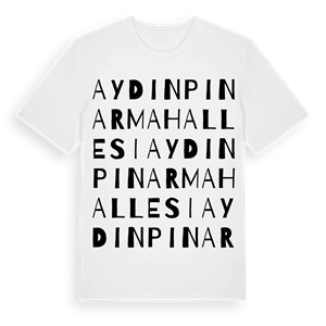 Aydınpınar Mahallesi ordlek t-shirt – ekologisk bomull t-shirt från Pinshirt