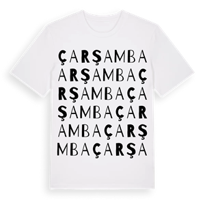 Çarşamba ordlek t-shirt – ekologisk bomull t-shirt från Pinshirt