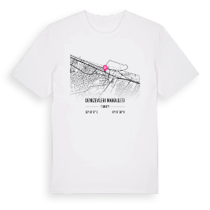 Denizevleri Mahallesi karta t-shirt – ekologisk bomull t-shirt från Pinshirt