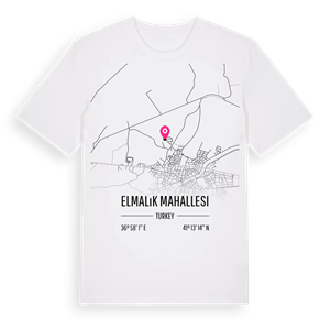Elmalık Mahallesi karta t-shirt – ekologisk bomull t-shirt från Pinshirt