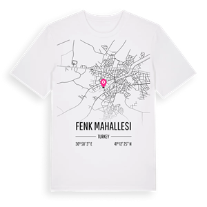 Fenk Mahallesi karta t-shirt – ekologisk bomull t-shirt från Pinshirt