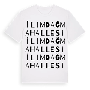 İlimdağ Mahallesi ordlek t-shirt – ekologisk bomull t-shirt från Pinshirt